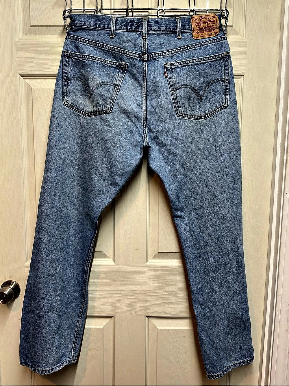 Levi's 505 Men's Straight Jeans Waist 38x32 Blue